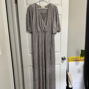 NWOT beautiful silver maxi